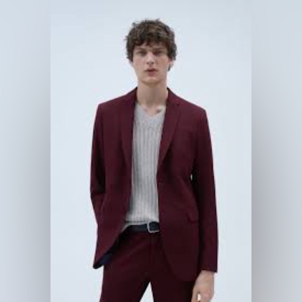 Zara Maroon Blazer